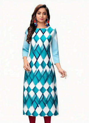Dress Kurtta Women Fashionable Straight Tube Casual Bright Slit hem Flowers Patterns Robe Arabe Robe Abito Donna Musulmana