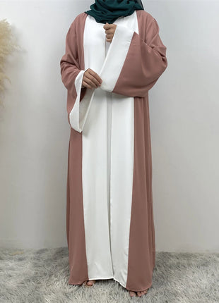 Ramadan Eid Muslim Abaya Dubai Luxury Splicing Fake Two Pieces Abayas For Women Kaftan Modest Dress Islam Caftan Marocain Femme