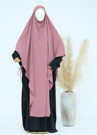 Eid Muslim Women Khimar Hijab Islamic Dubai Solid Color Scarves Turban Arab Ladies Praying Headdress Ramadan Long Headscarf 2025