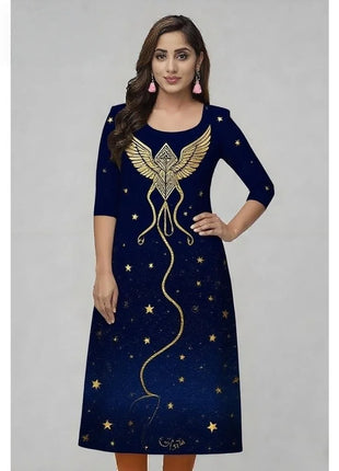 Muslim Kurtta Women Casual Fashion Dress Straight Tube Casual Ethnic Vetement Femme Flowers National style Kaftan Dress Moroccan