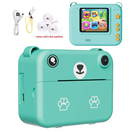 Kids Camera Instant Print,Kids Camera with Printing Sheets,Toddler Digital Camera Christmas and Birthday Gifts for 3-12 Years