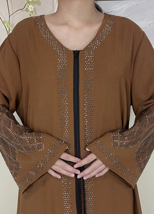 2025New Dubai Women Elegant Party Dress Chiffon Open Abaya Women Dress Islamic Clothing Casual Cardigan Abaya Women Muslim Dress