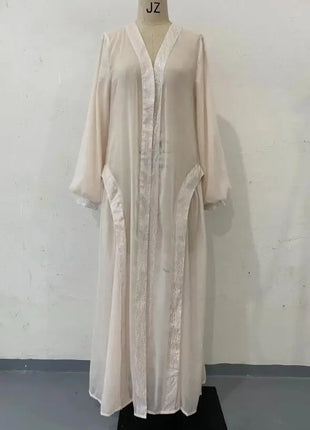 Muslim Modest Women Dress Jalabiya Vestidos Eid Ramadan Arabic Long Robe Dubai Islam Morocco Kaftan Abayas Cardigan Dresses 2024