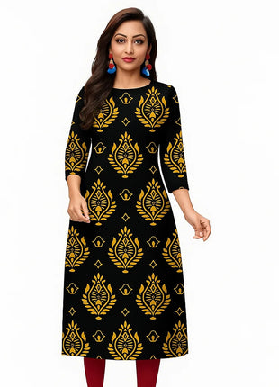 Muslim Dress Kurt Women's Fashionable And Elegant National style Straight Tube Casual RSlit Hem Flowers Pattern Noble Skirt 2026