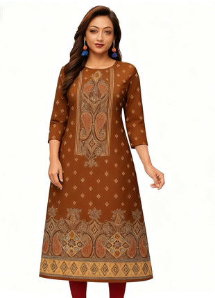 Dress Kurtta Women Fashionable Straight Tube Casual Bright Slit hem Flowers Patterns Robe Arabe Robe Traditionnelle Arabe Muslim