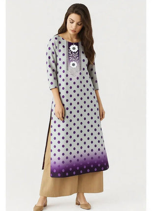 Muslim Women Kurt Casual Dress Slit hem Straight Casual Ethnic Peacock Mandarin Turkish Abaya Abito Donna Musulmana Kurtta