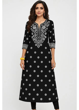 National style Muslim Women Kurt Casual Dress Long Sleeve Straight Casual Ethnic Flower Mandarin 3D Design Suitable Caftan Femme