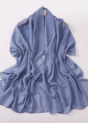 Hot Diamond Pearl Chiffon Hijabs for Women Muslim Fashion Long Shawl Head Wrap for Women Turbans for Women Ramadan Turban Femme