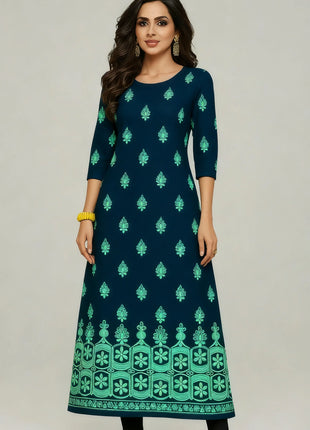 Muslim Women's Kurtta Casual Fashion Dress Straight Tube Casual Ethnic Slit hem Muslim Fashion Abito Donna Turkish Abaya