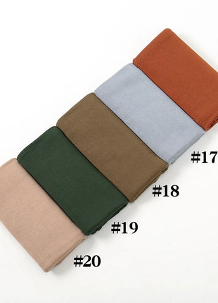 Premium Jersey Hijab Scarf For Muslim Women Turban Femme Africaine Hijabs For Woman Head Wrap Hoofddoek Headscarf Ramadan