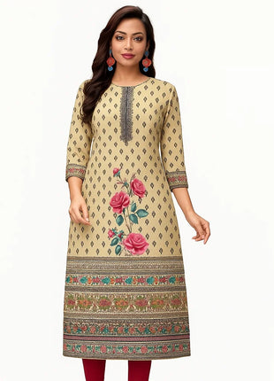 Muslim Dress Kurt Women's Fashionable Elegant Straight Tube Casual Flowers Color Elephant Pattern Abaya Femme Dubaï Slit hem