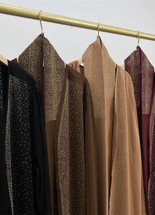 Ramadan Eid Dubai Open Black Muslim Kimono Abaya Damen Turkey Islam Abayas For Women Dress Kebaya Robe Femme Musulmane Kaftan