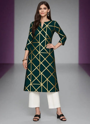 Muslim Women's Kurt Casual Fashion Dress Straight Tube Casual Ethnic Flower Mandarin National Style Regular Size Design Sense
