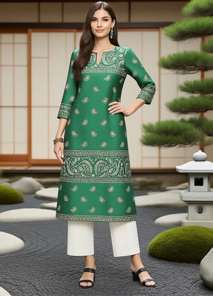 Muslim 2026 Dress Kurt Women Fashionable And Elegant National Style Straight Tube Casual Round Neck Colorful Pattern Noble Skirt