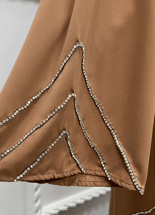 Eid Muslim Women Abaya Morocco Party Dress Abayas Elegant Prayer Diamond Long Sleeve Robe Dresses Ramadan Musulman Maxi Vestidos