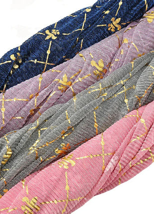 Muslim Chiffon Hijab Scarf Women Long Sequin Fabric Head Wrap For Women Hijabs Scarves Ladies Muslim Veil Jersey Hijabs