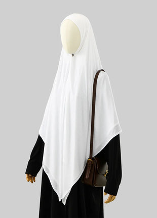 145*145cm Large Size Jersey Modal Square Scarf Stretchy Muslim Instant Hijab Layer Khimar Eid Islamic Women Prayer Headscarf