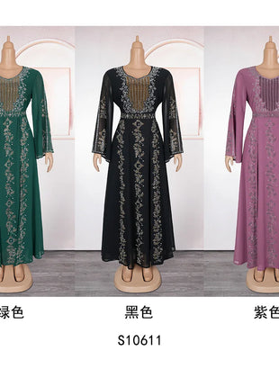 2025 Abayas For Women Dubai Luxury African Muslim Fashion Dress Caftan Marocain Evening Party Dresses Boubou Robe Djellaba Femme