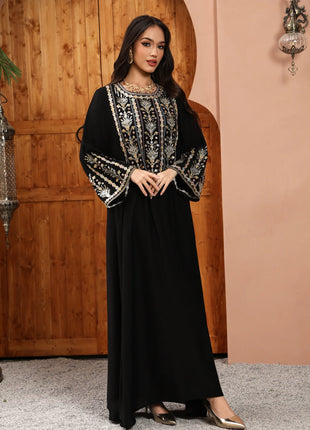 Women Jalabiya Dubai Dress Abaya Eid Ramadan Party Gorgeous Long Dresses Muslim Embroidery Vestidos Largos Robe Saudi Arab 2026