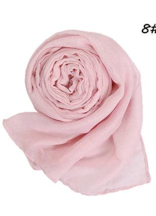 Shimmer Glitter Cotton Viscose Hijab Scarves For Women Muslim Long Shawls Headscarf Wraps Solid Headbands Stole Bufandas Turbans