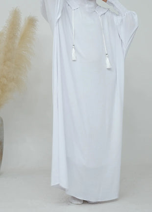 2024 Clothes for Muslim Women Fashion Summer Autumn Muslim Long Sleeve Solid Color Long Abaya Hijab Dress Kaftan Abaya Dubai
