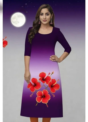 Muslim 2026 Kurt Women's Fashionable Comfortable Dress Straight Tube Casual Multiple Designs Islamic National style Slit hem