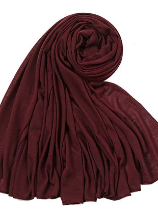 Hot Muslim Fashion Woman Soft Hijabs Scarf Shawl Plain Cotton Jersey Scarves Turban Women Long Shawls Head Wrap Headband Abaya