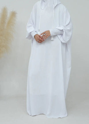 2024 Clothes for Muslim Women Fashion Summer Autumn Muslim Long Sleeve Solid Color Long Abaya Hijab Dress Kaftan Abaya Dubai