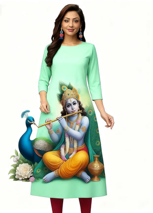 Muslim Kurt Women's Fashion Comfortable Dress Long Sleeve Straight Tube Casual Ethnic Peacock Abito Donna Musulmana