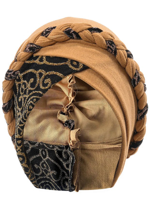 Head Scarf for Muslim Women Turban Cap Ladies Islamic Print Bonnet Hat Braid Headband Turbante Mujer Beanies Hats