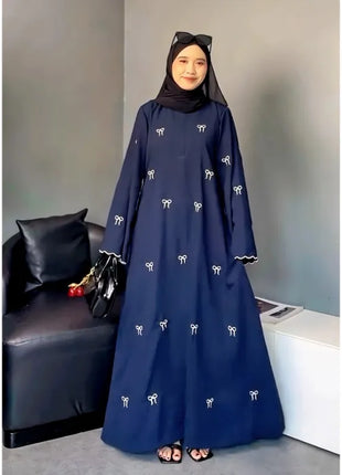 Luxury Dubai Butterfly Embroidery Abaya Muslim Women Modest Dress Islamic Femme Vacation Outfit 2025 Fashion Turkey Kaftan Robe