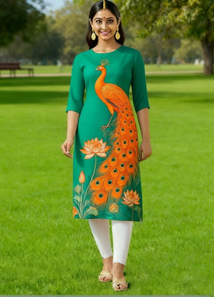 Muslim Dress Kurt Women's Fashionable And Elegant Slit hem Straight Tube Casual Kurtta Pattern Islamic Clothing For Women