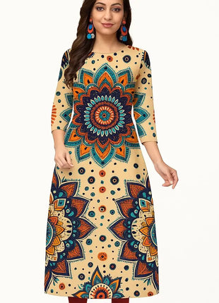 Women's Casual Fashionable And Comfortable Kurt Dress Straight Tube Casual Ethnic Round Neck Marokkanische Kleider Kaftan