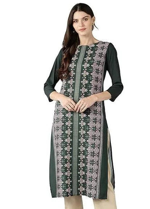 Muslim Dress Kurt Women's Fashionable And Elegant Long Sleeved Straight Tube Casual RSlit Hem Flowers Pattern Noble Skirt 2026