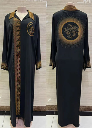 2025  Ethnic Costum loose elegant dress fashion luxury XXL~XXXL