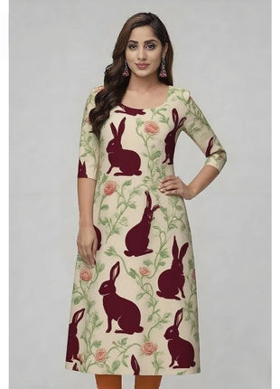 Muslim Peacock Kurtta Women Casual Fashion Dress National style Straight Tube Casual Ethnic Flower Abaya Musulmane Slit hem