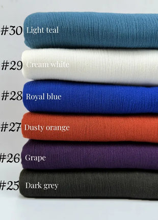 61 Colors Soft Cotton Viscose Scarf Rayon Material Muslim Hijab Mid Eastern Plain Solid Color Headscarf With Tassel