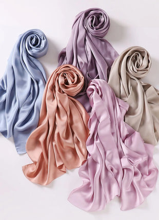 New Bubble Chiffon Hijab Scarf Handmade Flower Beaded Anchor Satin Silk Scarf  Hijabs for Women Turban Femme Ramadan Islamic