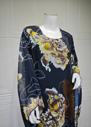 Muslim Dress for Women Chiffon Diamond Party Abaya Dresses Arab Long Robe Morocco Dubai Kaftan Vestidos Jalabiya Ramadan Eid