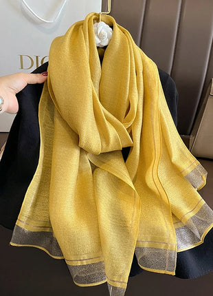 2023 New Women Scarf Winter Warm Solid Silk Wool Shawls Lady Wraps Bufanda Floral Pashmina Luxury Embroidery Warn Scarves
