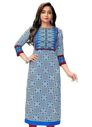 Muslim Dress Kurt Women's Fashionable And Elegant Slit hem Straight Tube Casual Flowers Pattern Robe Abito Donna Musulmana