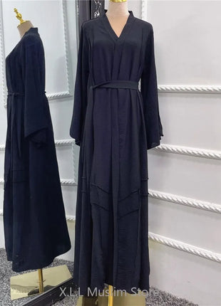 Kaftan Dubai 2024 Luxury Long Loose Muslim Ramadan Open Abaya Evening Dresses Women's Prayer Garment Femme Musulmane Vestidos