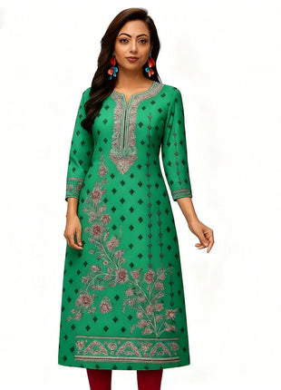 National style Kurtta Women Fashion Comfortable Slit hem Straight Casual Ethnic Abito Donna Musulmana Women Dress Turkish Abaya