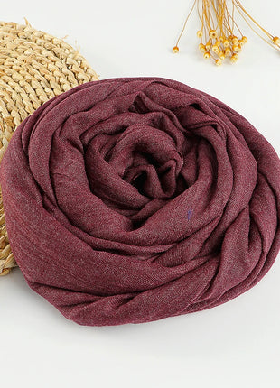 Muslim Cotton Linen Hijabs For Women Scarf Thin Plain Shawls Femme Musulman Soft Viscose Rayon Headscarf Islamic Turban Headband