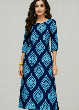 Muslim Dress Kurt Women Fashionable Elegant Straight Tube Casual Slit hem Color Elephant 2026 Pattern Tenue De Priere Femme