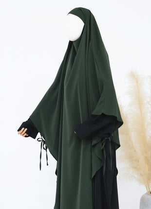 Eid Muslim Women Khimar Hijab Islamic Dubai Solid Color Scarves Turban Arab Ladies Praying Headdress Ramadan Long Headscarf 2025