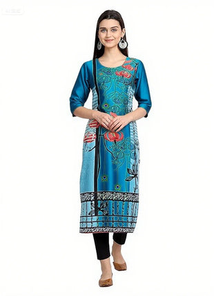 Muslim Kurt Women's Fashion Comfortable Turkish Abaya Sleeve Straight Tube Casual Ethnic Peacock Abito Donna Musulmana