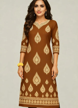 Muslim Kurtta Casual Dress Middle Eastern Straight Casual Ethnic Slit hem Mandarin Peacock National Style Caftan Turkish Abaya