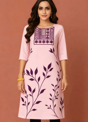 Muslim Dress Kurt Women's Fashionable And Elegant Turkish Abaya Straight Tube Casual RSlit Hem Abito Donna Musulmana