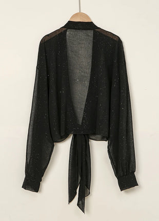 New Plain Chiffon Sun Protection Shawl Solid Color Silver Sprinkled Cut Flowers Wraps  Women Summer Outdoor Uv Protection Cape